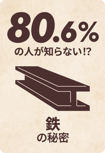 80.6%の人が知らない！？鉄の秘密
